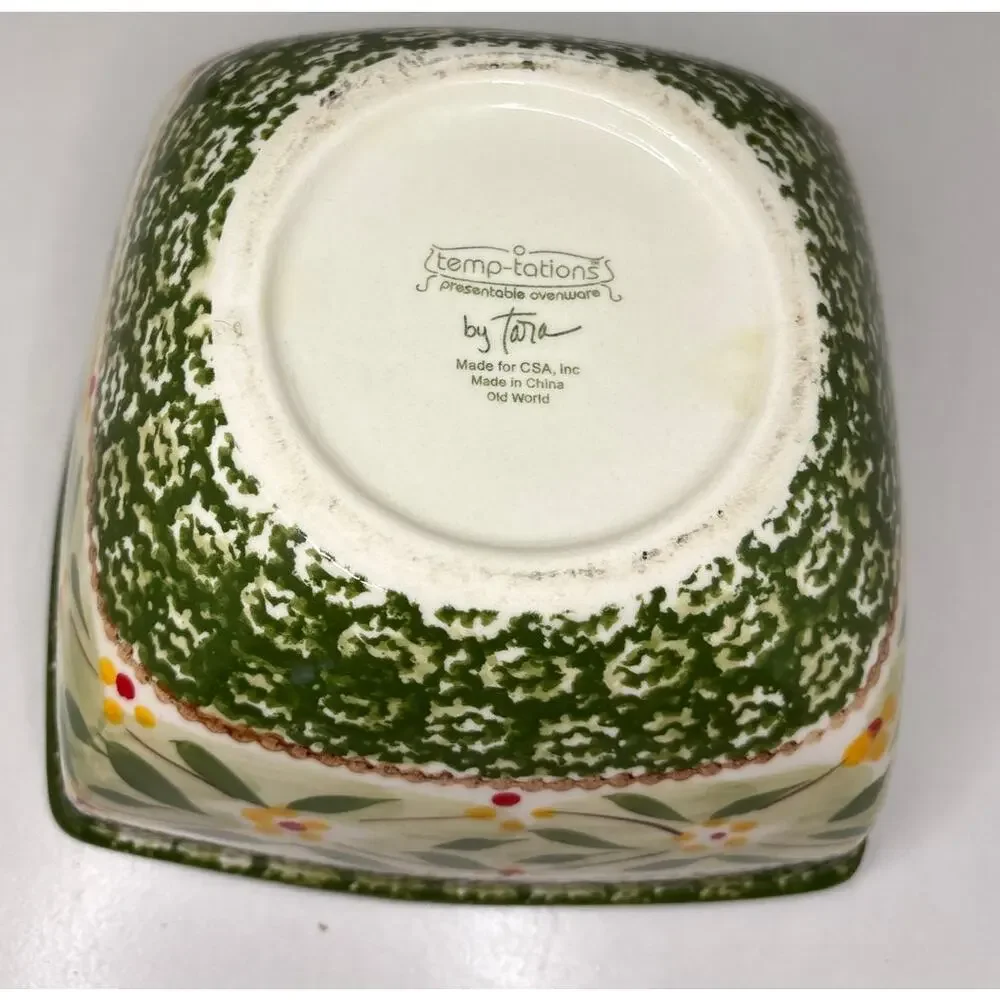 Temp-tations Ovenware by Tara, 2 Old World Green 6